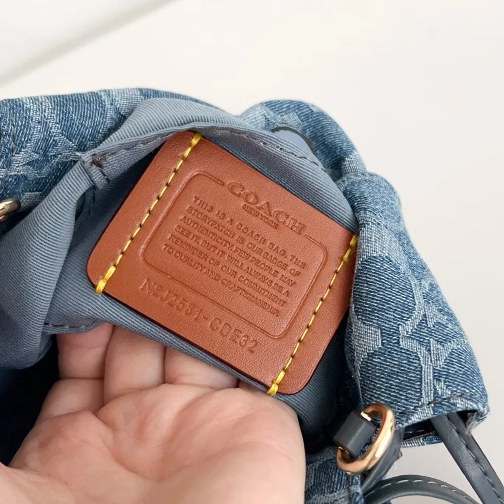 Coach mini drawstring